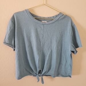 love, Fire Blue Knot Top Size Large